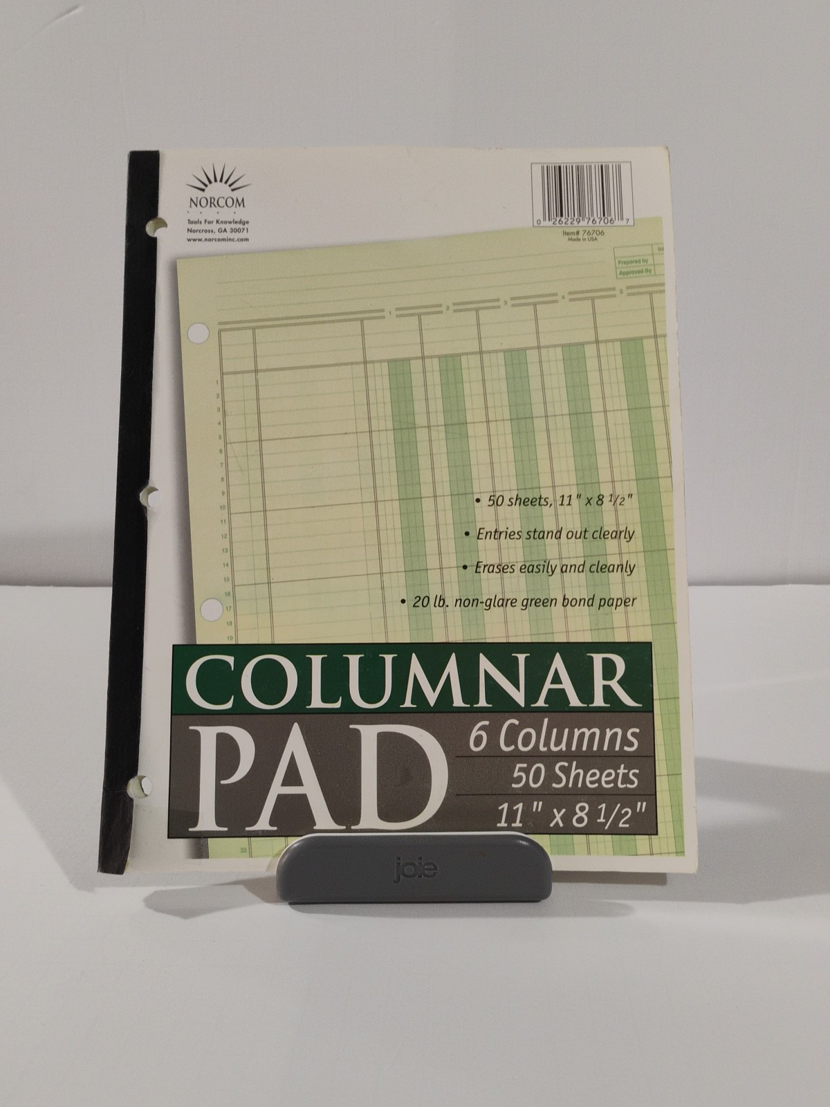Norcom Columnar Ledger Pad 6 Columns 8.5″ x 11″ Letter Size 50 Sheets