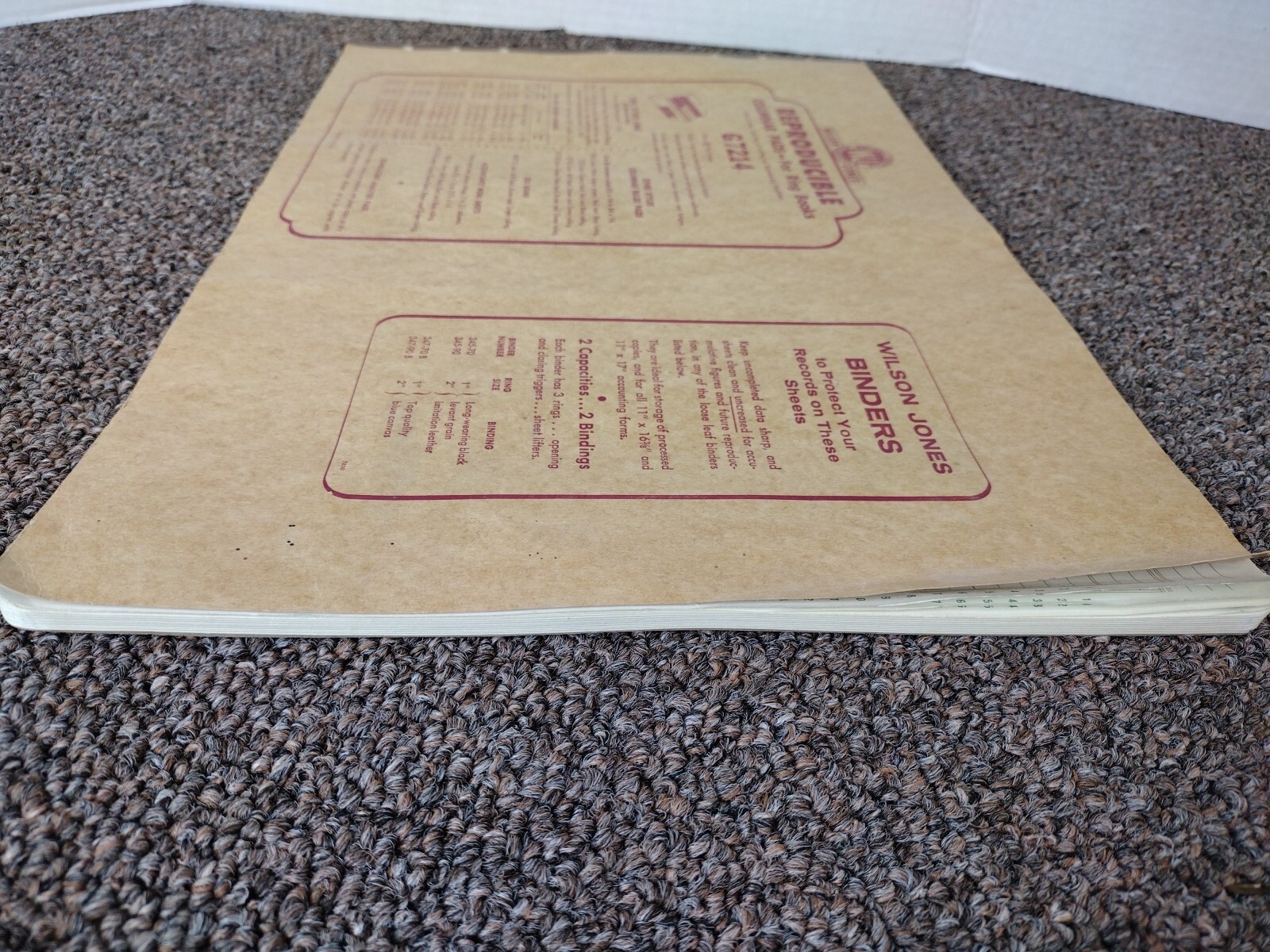 Wilson Jones COLUMNAR PAD 1 SIDED 14 COLUMNS FOR RING BOOKS GREEN G7214