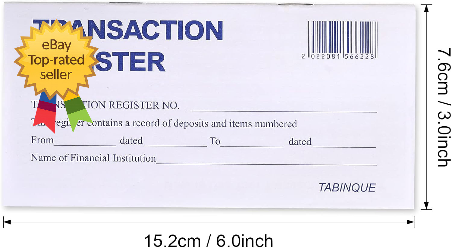24 PCS Check Registers for Personal Checkbook Easy to Read Checkbook Register