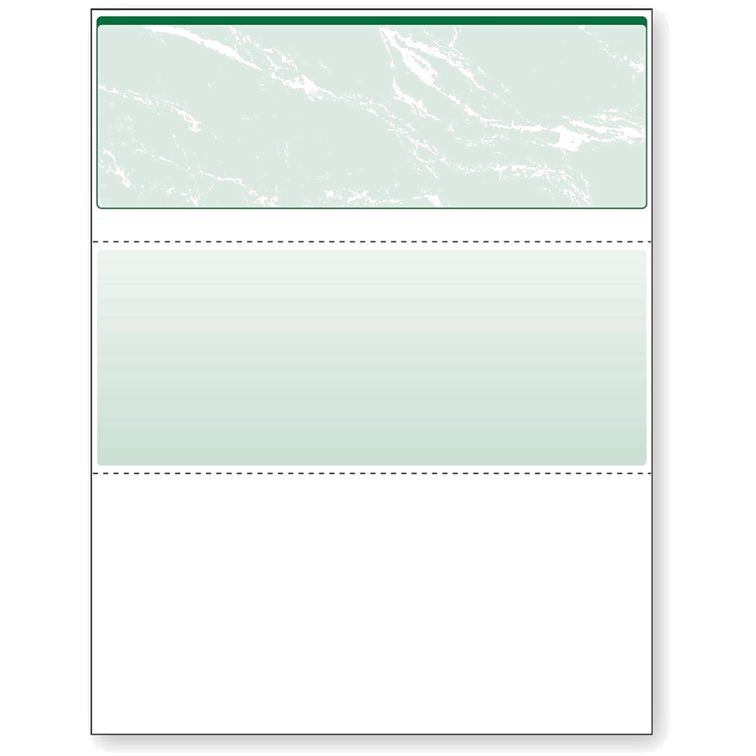 Green Marble Top Business Checks, 500 Sheets