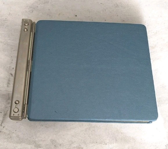 Standard Boorum & Pease Ledger No. 6215 1/2 P Blue 2 Post Hinge Paper Forms Vtg