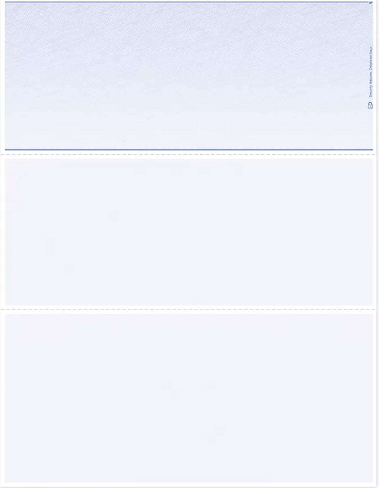 DLT831 Blank Laser Check Top Format – 500 checks