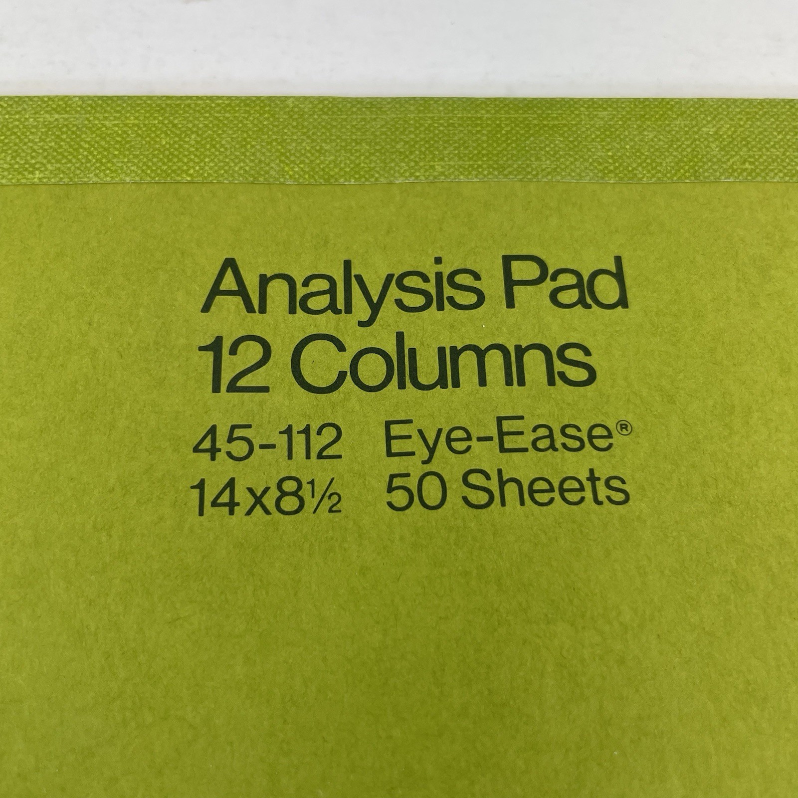 NATIONAL Analysis Pad 12 Column Paper 14 X 8.5″ refill 50 Sheets 45-112 NEW