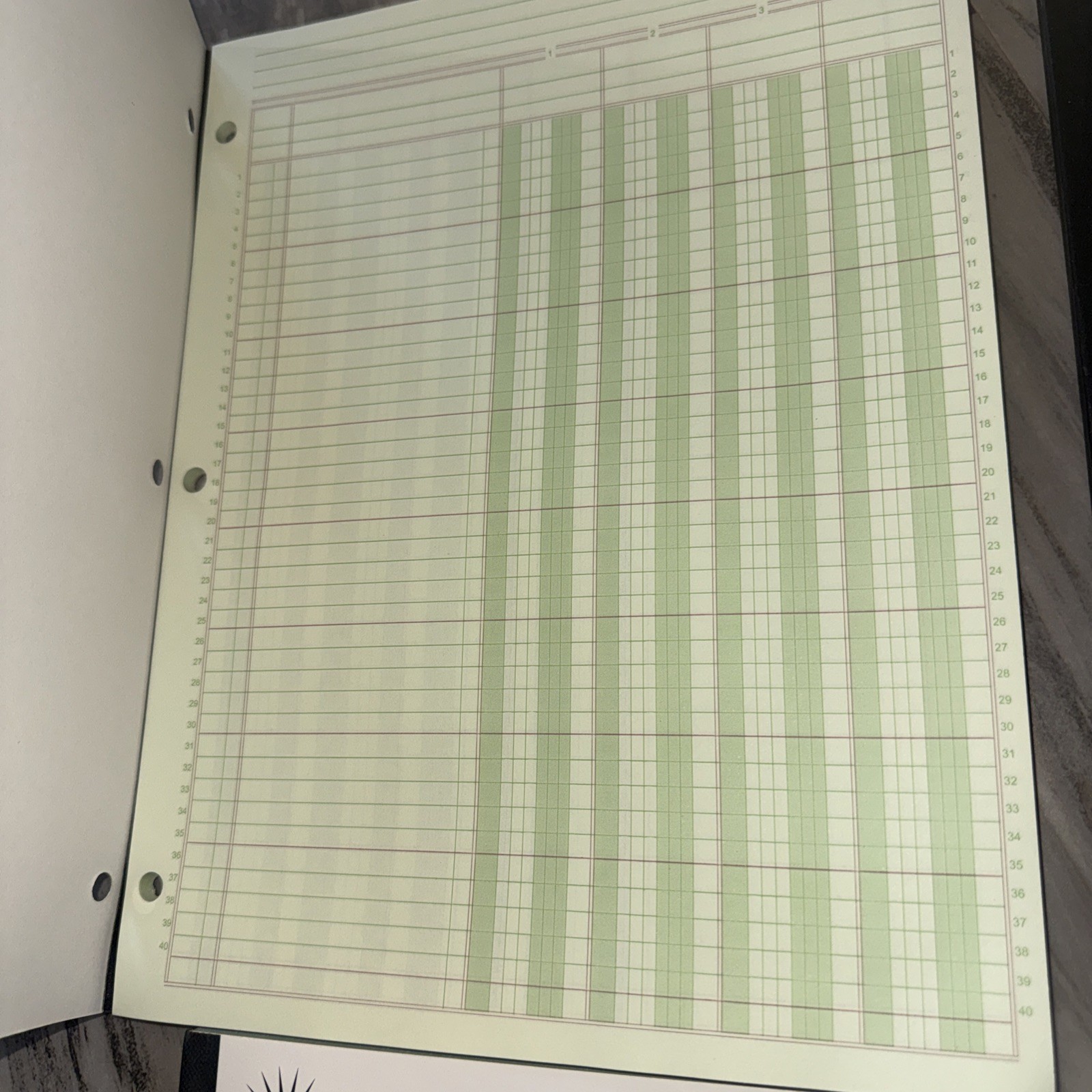 200 Sheets Columnar Analysis Pad 4 & 6 Column Accounting Paper 8.5X11 Ledger
