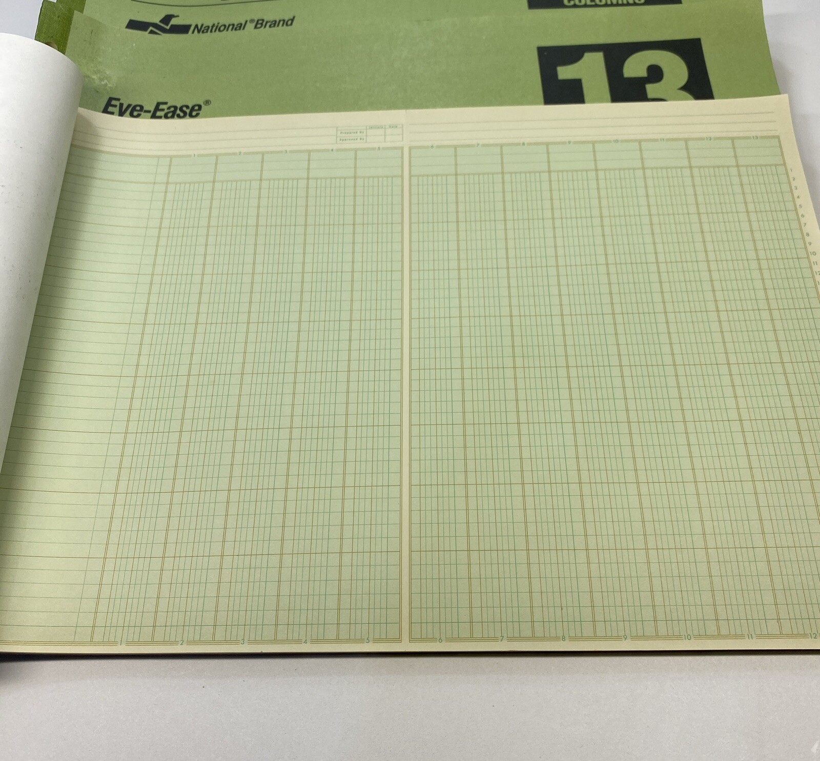 National Brand Analysis 13Column Pad 35-633 Vintage 50 Sheets 11×163/8 Lot Of 4