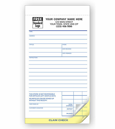 300 Jewelry Repair Order W/ Poly Bag NEBS/Deluxe No. 322-3 / FREE Shipping