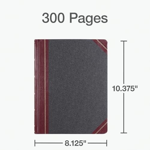 Boorum & Pease 21300R Columnar Book,Record Ruled,300 Pages,10-3/8-Inch x8-1/8-In