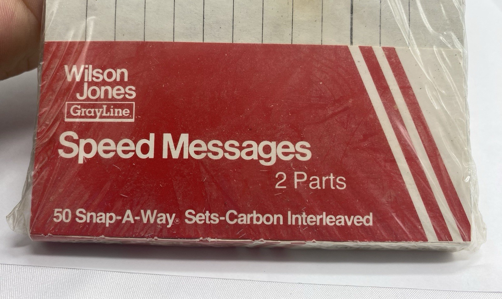 ~NOS~ 1980’s WILSON JONES GRAY LINE SPEED MESSAGES 2 PART 50 SNAP-A-WAY FORM