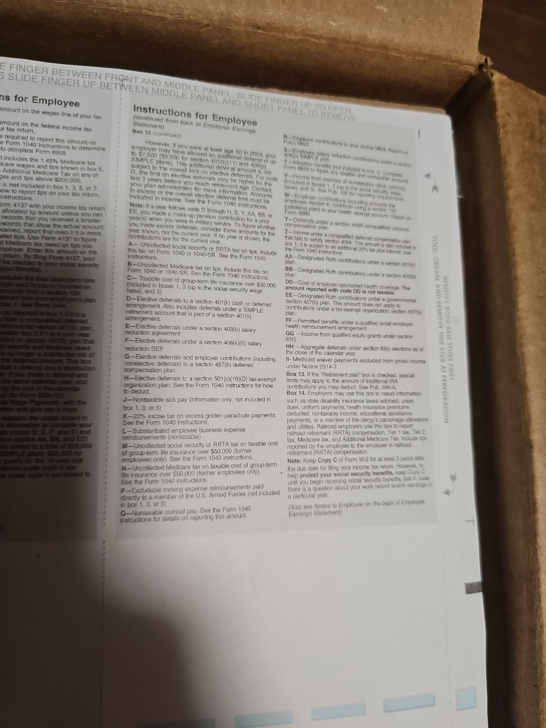 Blank W2 4-Up Tax Forms 2024, 25 Employee. Versa Seal 1000 Pages. Self Sealing