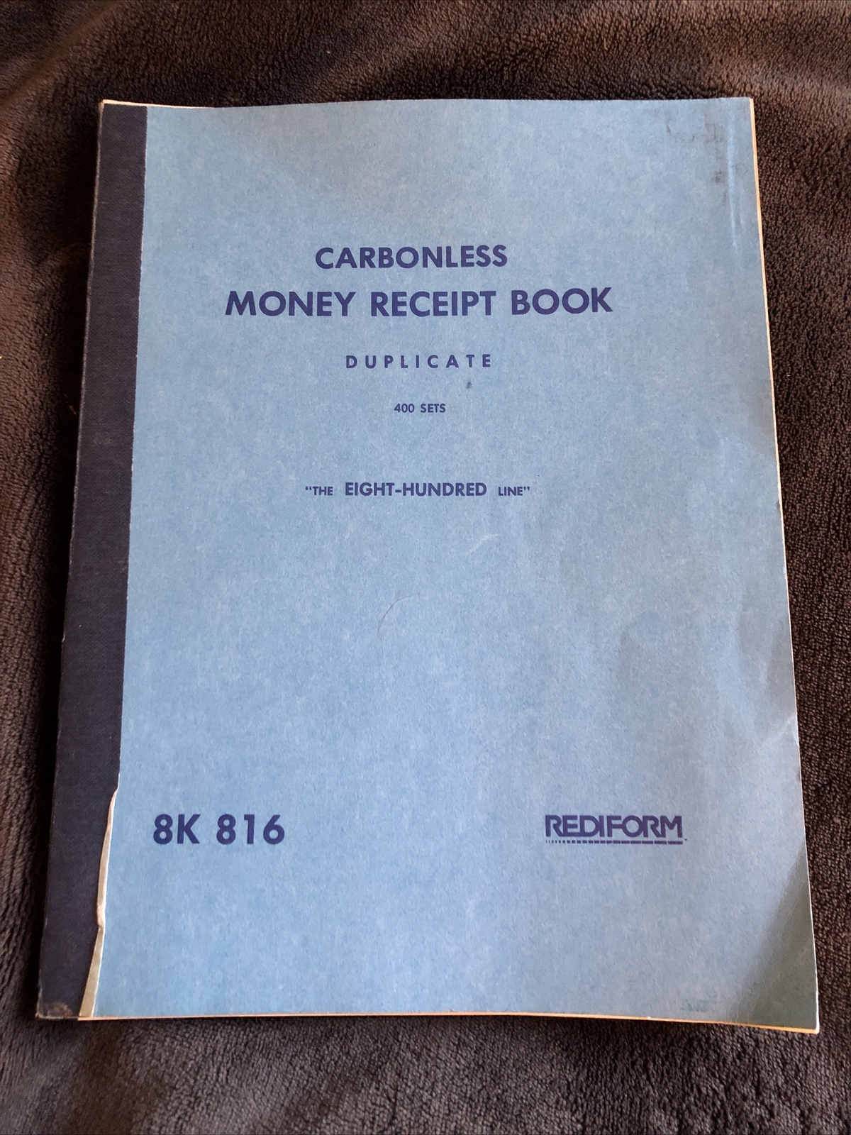Carbonless Money Receipt Book – 400 Sets REDIFORM 8K 816 Unused