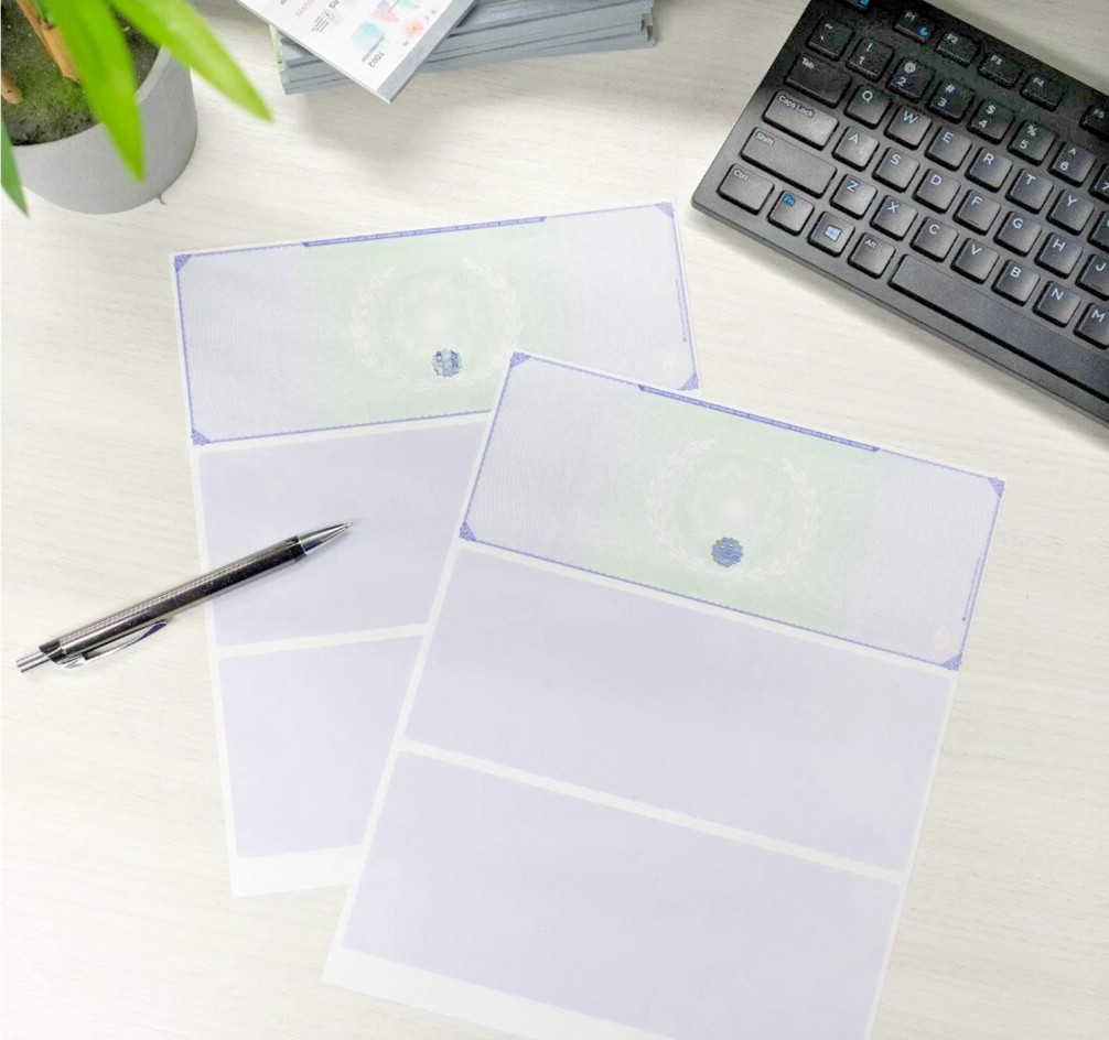 Blank Hologram Premium Computer Checks, Top High Security Laser Checks with Perf