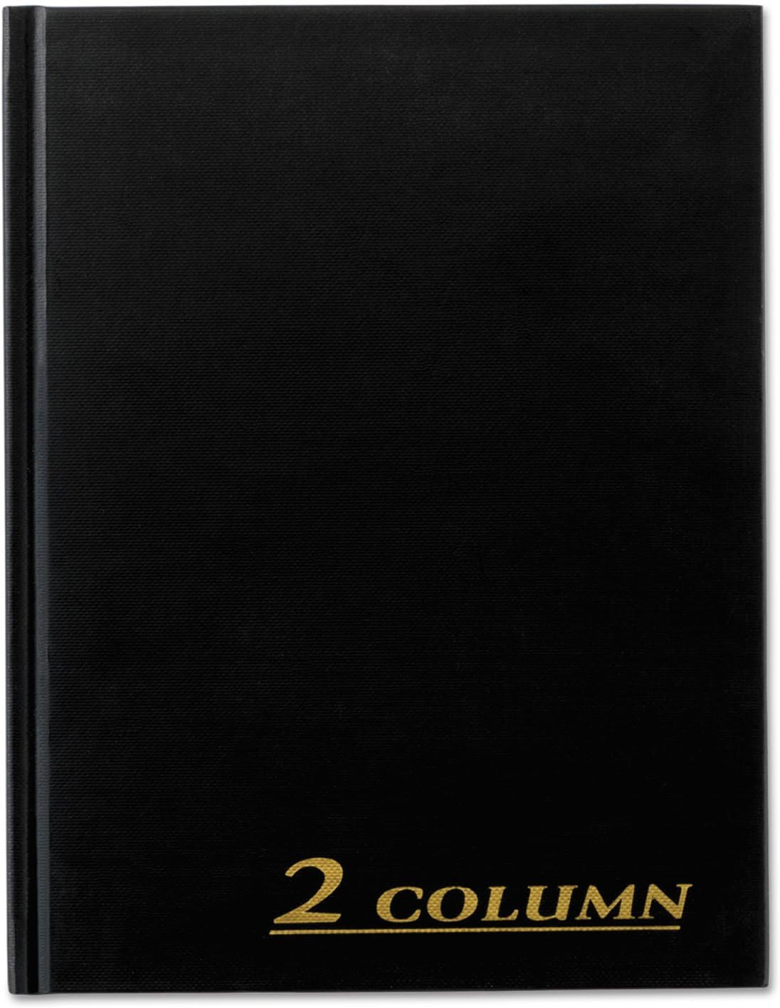 ARB8002M Account Book, 2 Column, Black Cover, 80 Pages, 7 X 9 1/4