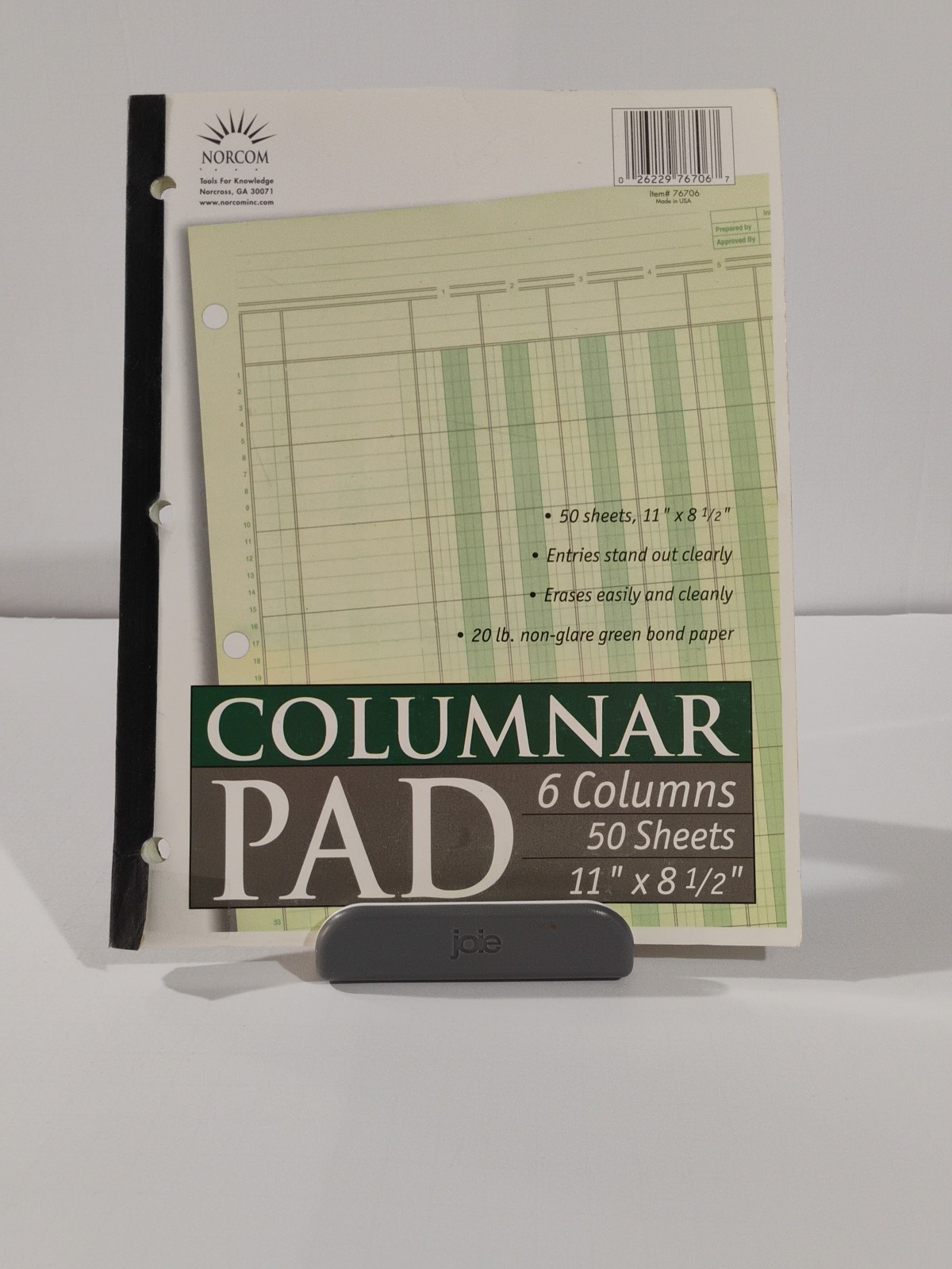 Norcom Columnar Ledger Pad 6 Columns 8.5″ x 11″ Letter Size 50 Sheets