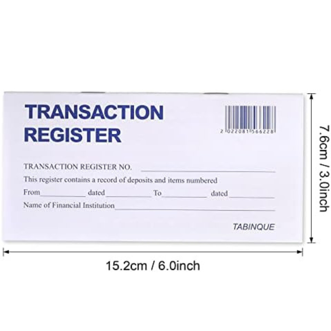 24 PCS Check Registers for Personal Checkbook, Easy to Read Checkbook Register