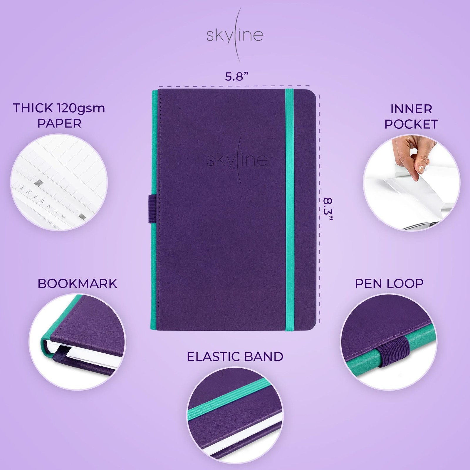 Skyline Check Register – Accounting Ledger Log Book for Income & Expenses – T…