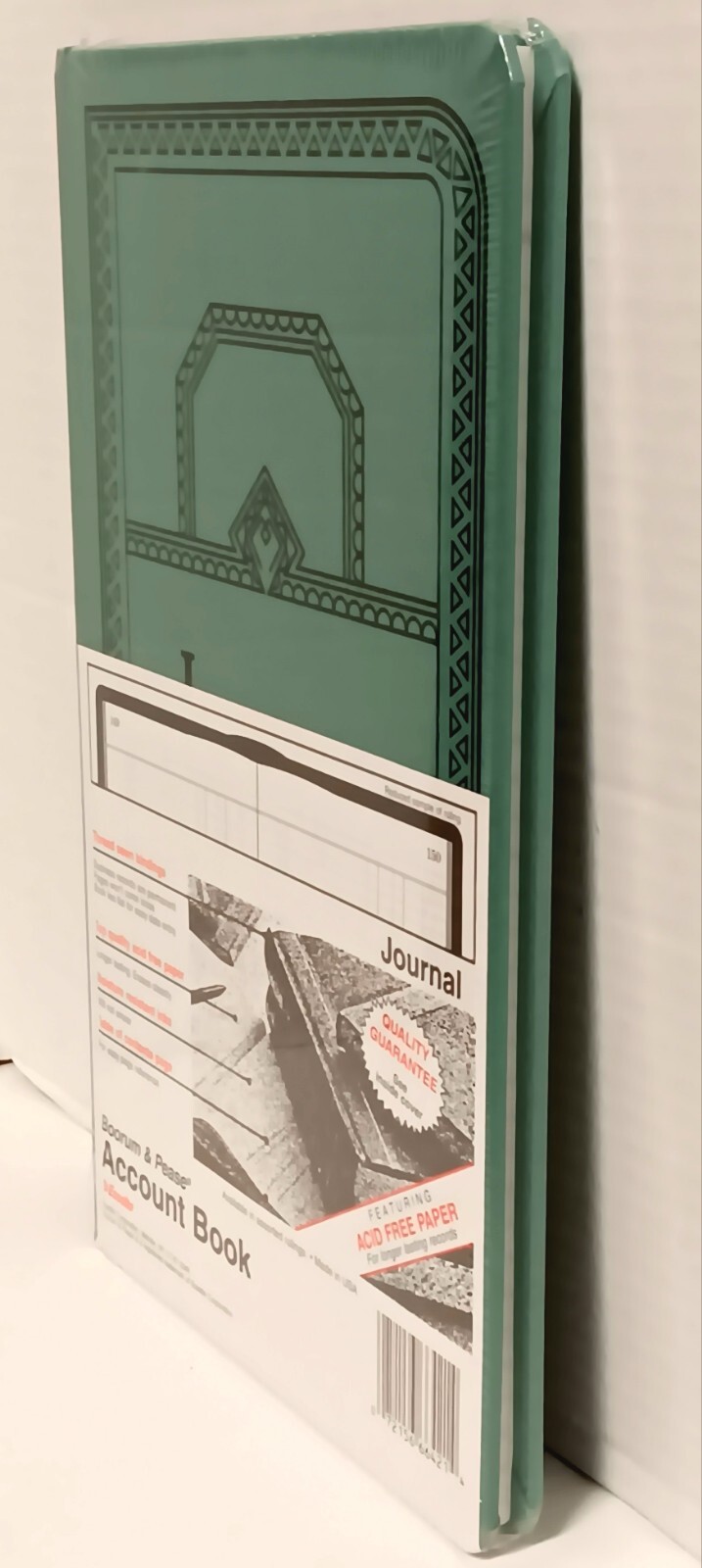 Boorum Pease Record Grn Account Journal Rule Blue 150 Pages 12 1/8 x 7 5/8″ USA