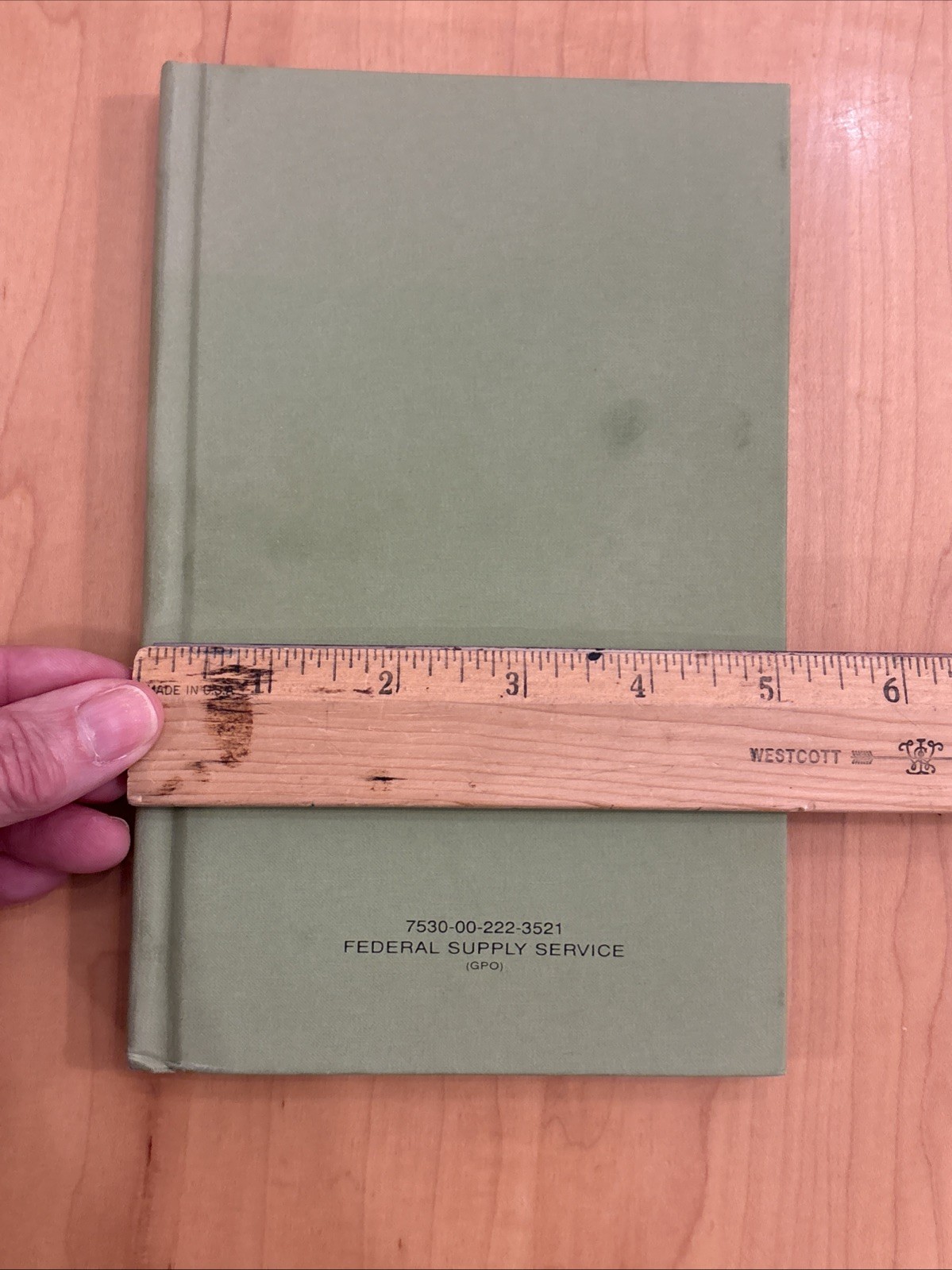 Notebook Book Federal Supply Service 7530-00-222-3521 8″ x 5″ Lined Unused