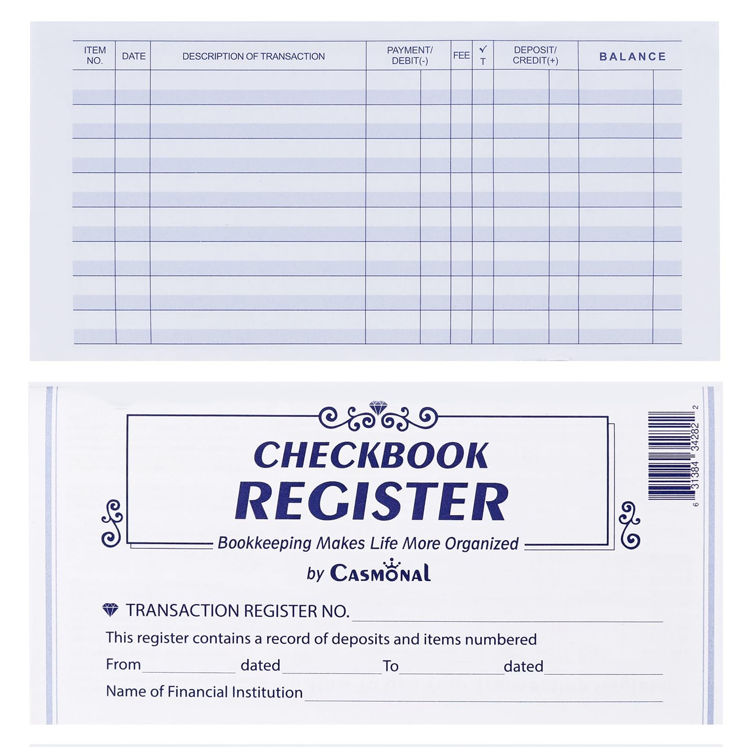 12 Pack Checkbook Register, Check Register Books for Personal and Work 12PCS