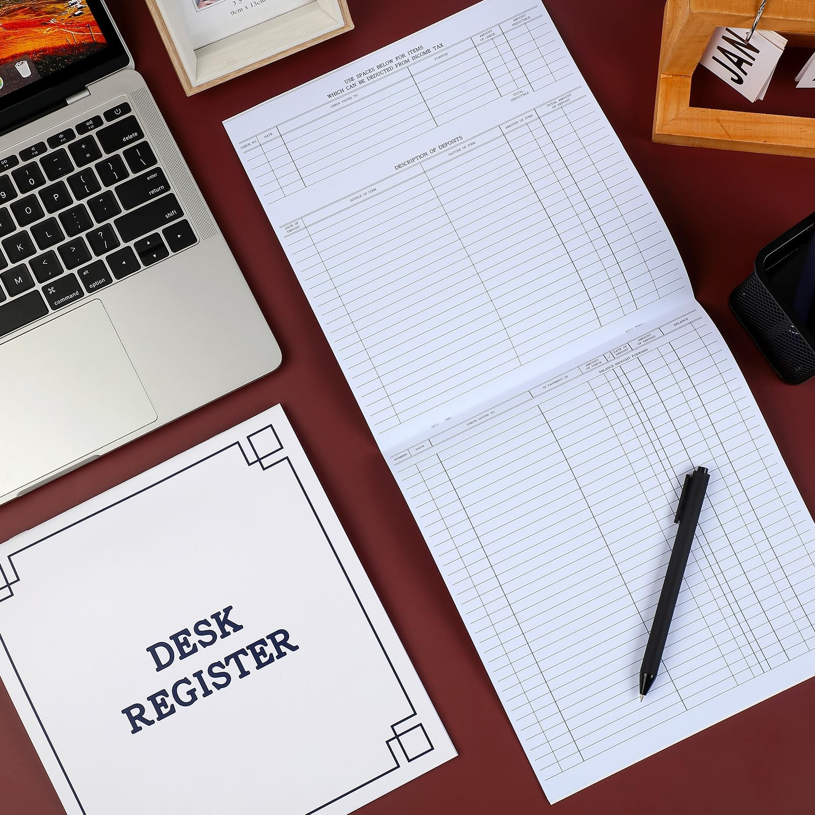 10 Pcs Check Desk Registers Checkbook Register for Business Checkbooks Transa…