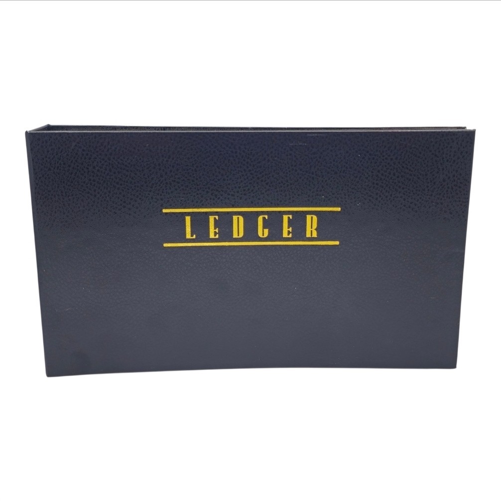 Vintage Ledger Binder 4 Ring Hardcover A-Z Tabs Office Companion / Walmart NOS