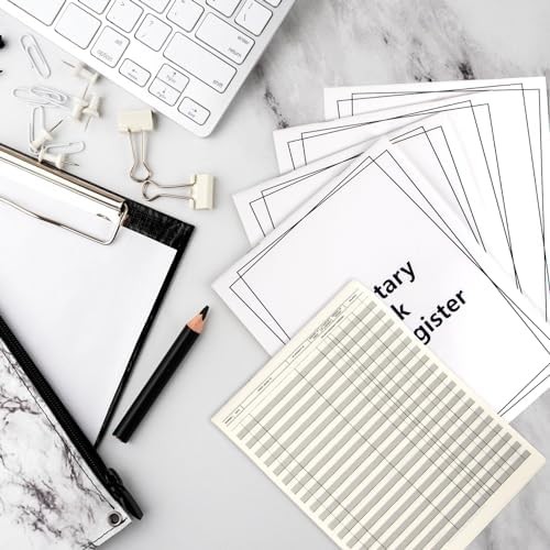 5 Pieces Checkbook Transaction Register 6.4 * 8.25inch Secretary Deskbook Check