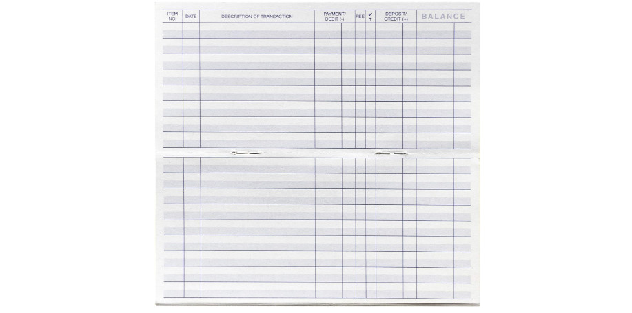 Checkbook Registers for Personal Checkbook, Transactions Ledgers, Pack of 10,…