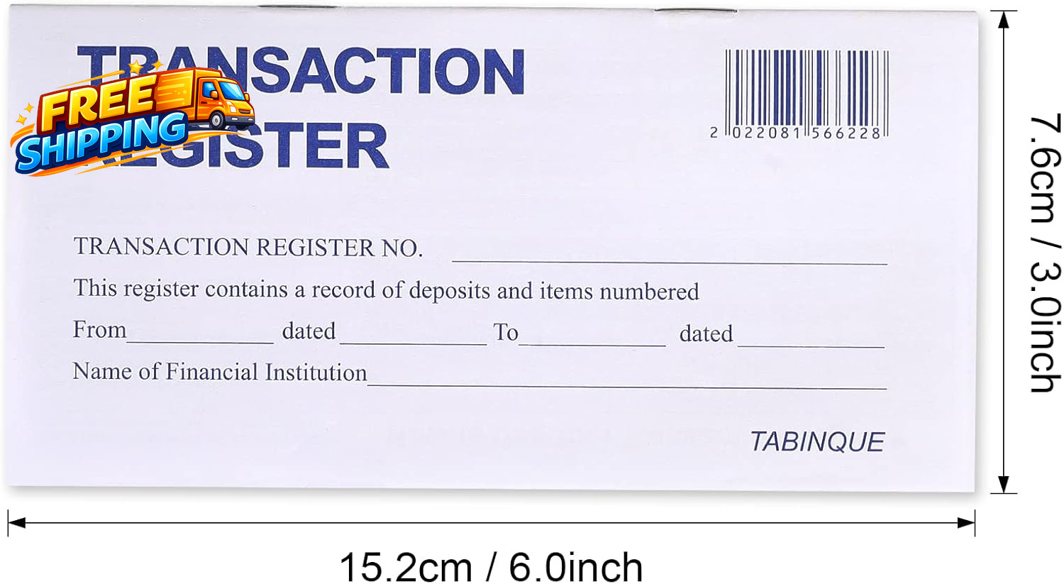 24 PCS Check Registers for Personal Checkbook Easy to Read Checkbook Register