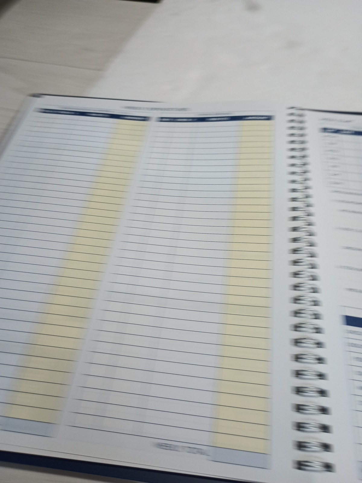 (1) PO Adams Weekly Bookkeeping Record Book, Spiral Bound,8.5 X 11 Inches, AFR70