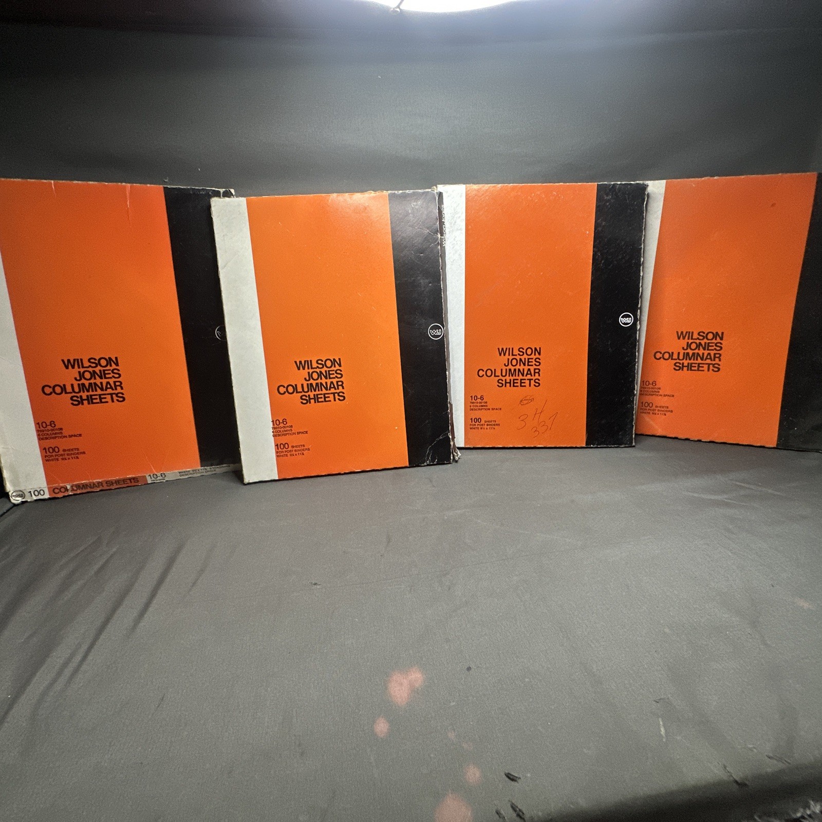 4-Wilson Jones Columnar Sheets 10-6white 6 Column 100ct Vintage