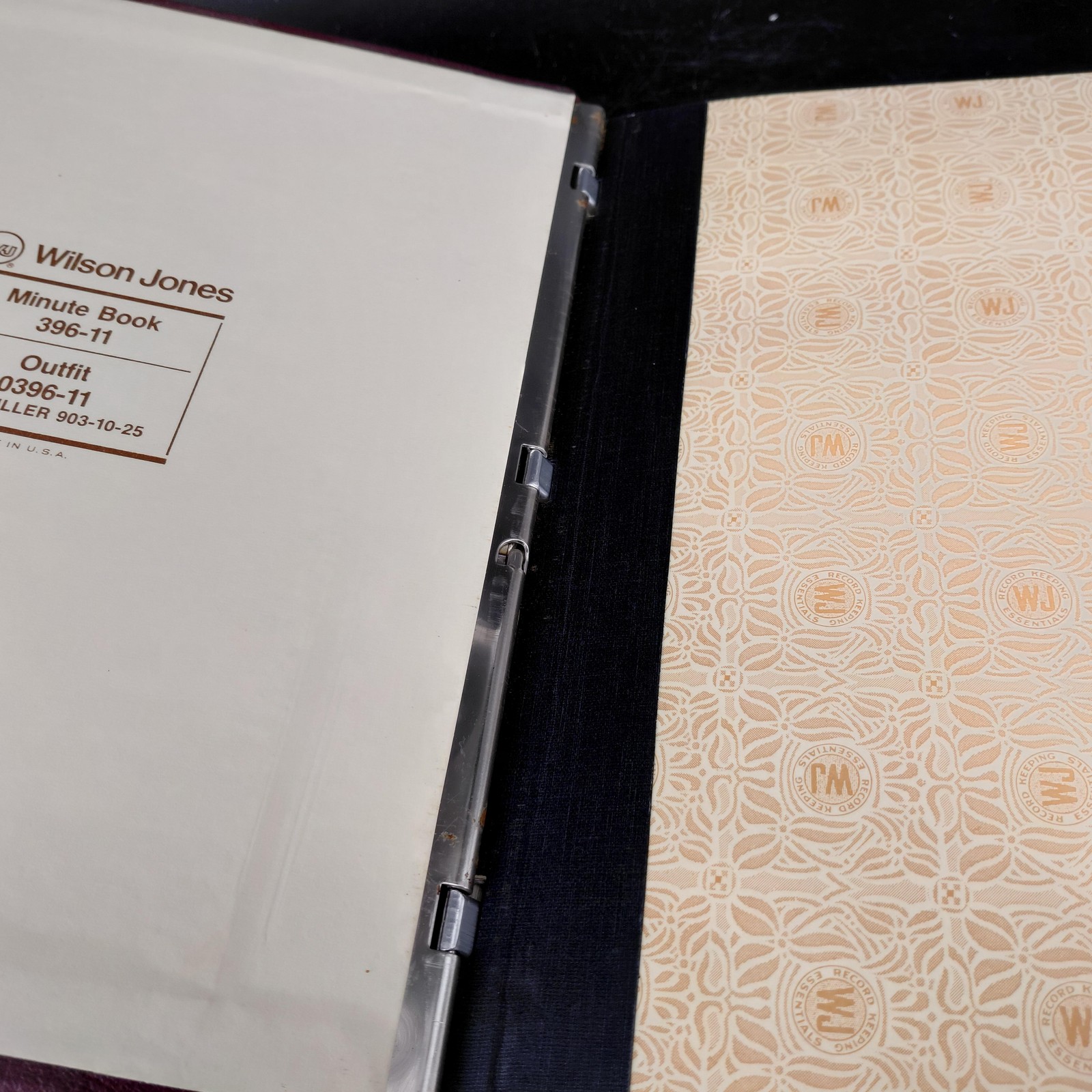 Wilson Jones Minute Record Book 396-11 Outfit 0396-11 Hardcover Burgundy USA