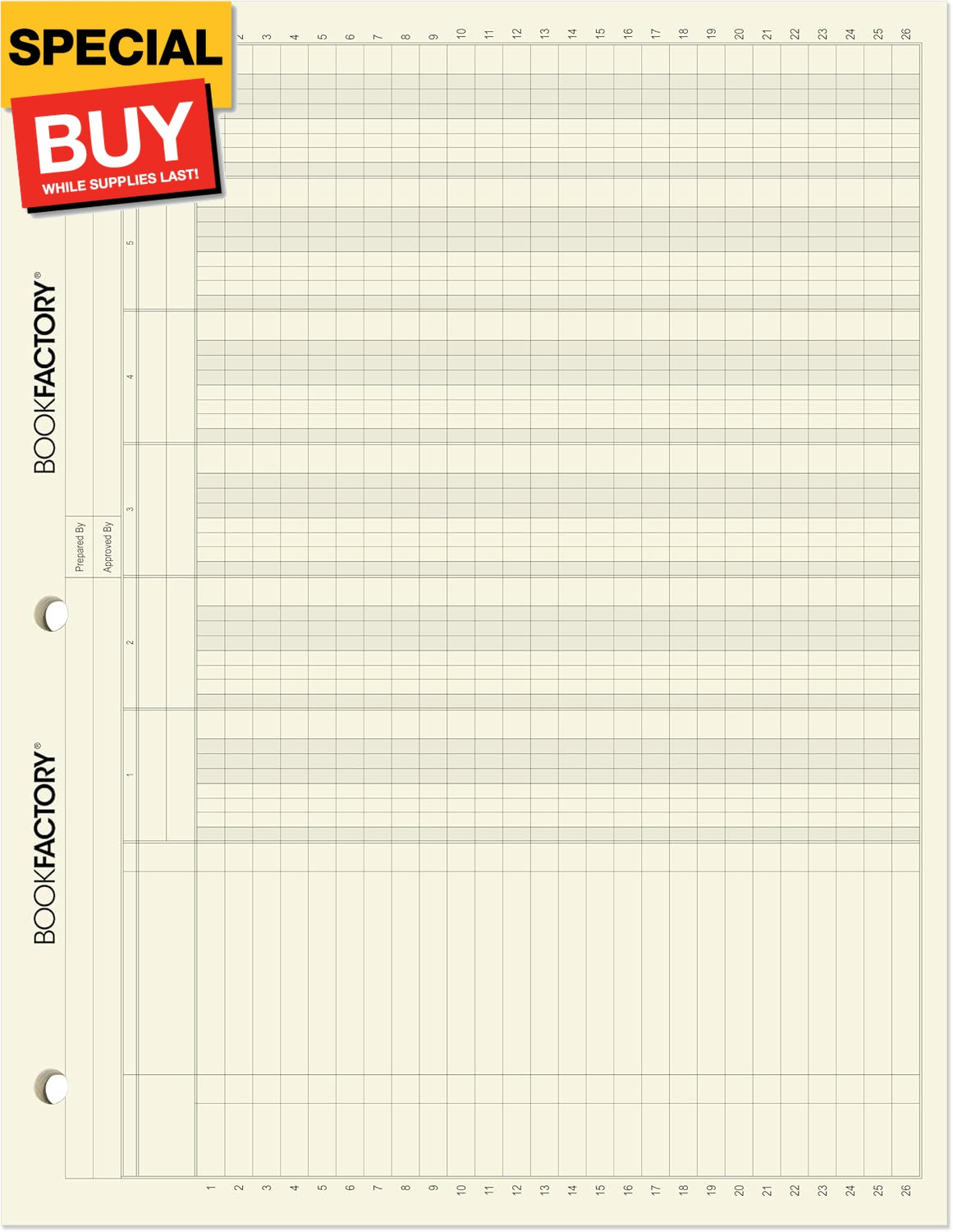 Ledger Sheets / 6 Column Accounting Ledger Columnar (Six Columns) Loose Paper –