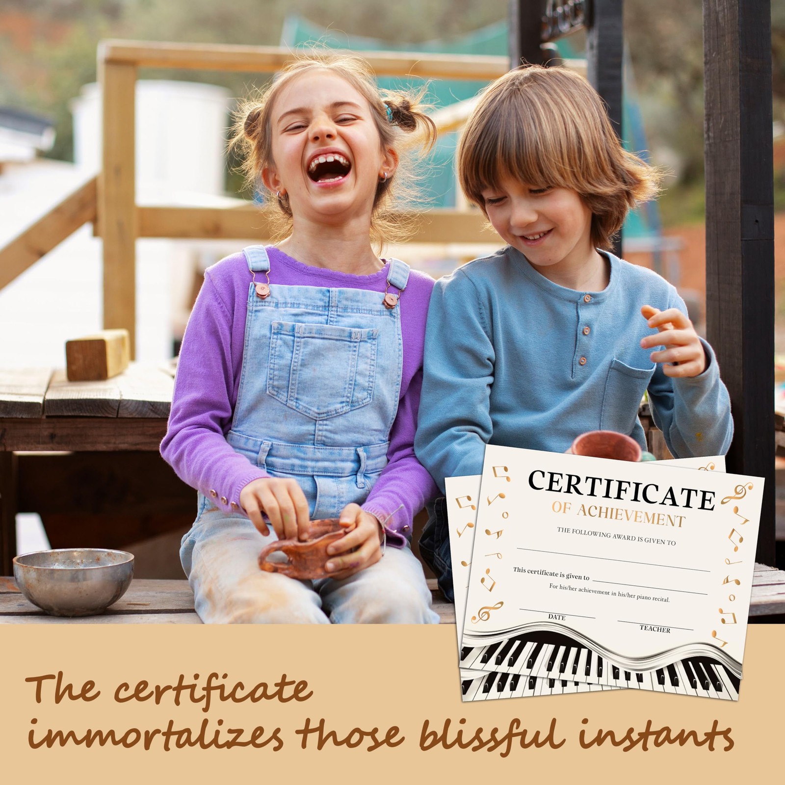 Music Award Certificates of Achievement, Recognition Certificate – 8 x