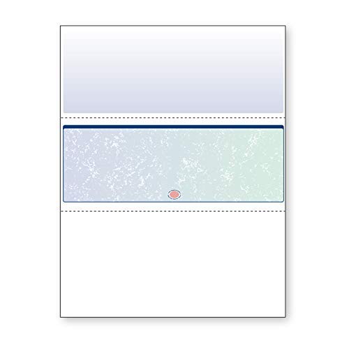 High Security Check Paper – Blue/Green Prismatic – 500 Blank Checks for QuickBoo