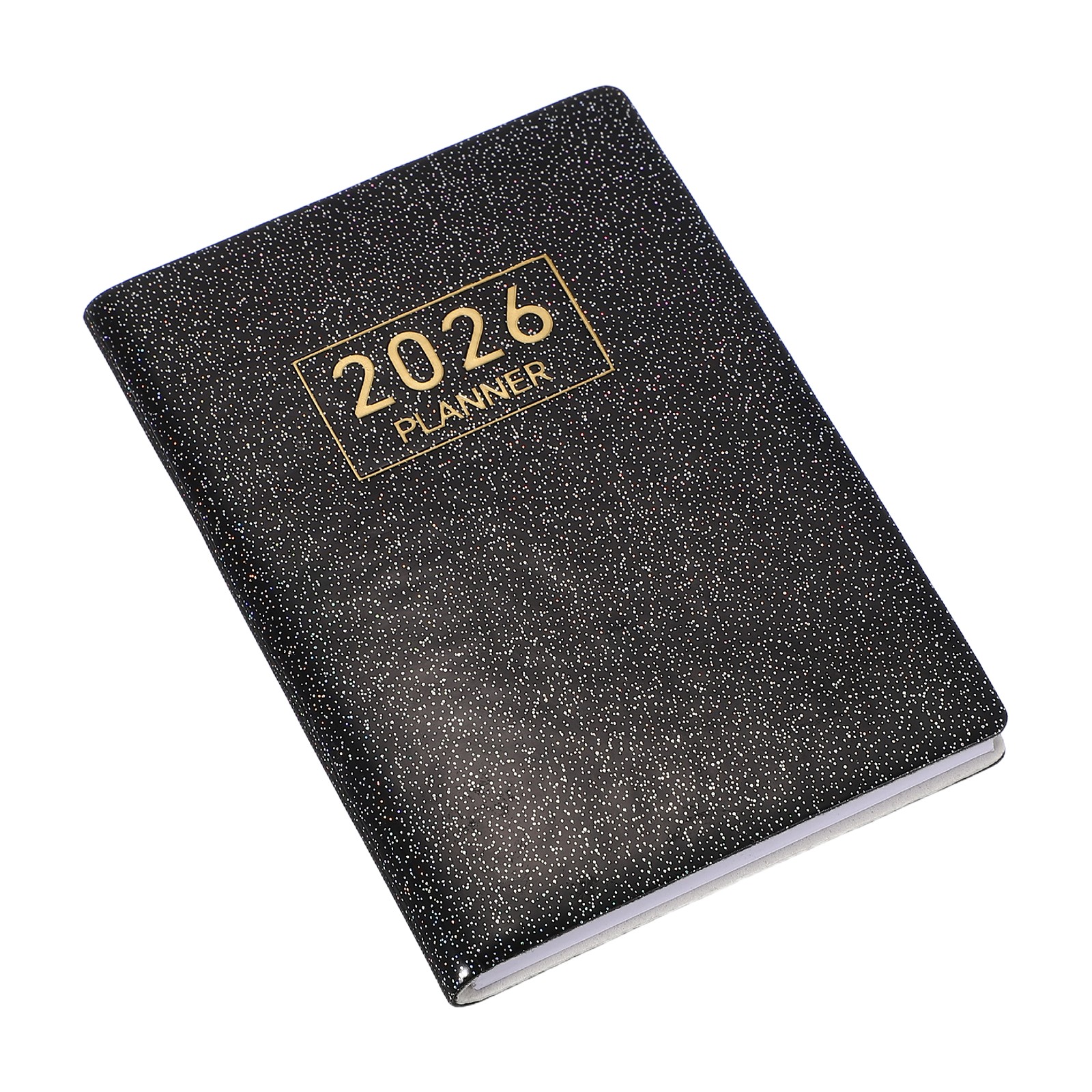 Daily Planner Notebook, 4.2 x 3.1″ 2026 to Do List Notebook, Star Black
