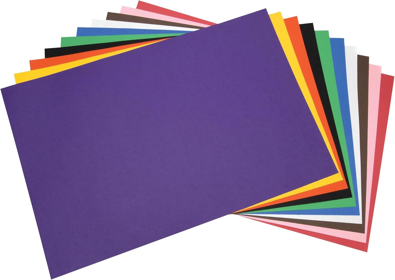 ® Construction Paper, 50% Recycled, Assorted Colors, 12″ x 18″, Pack Of 50
