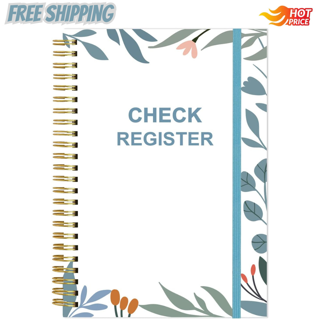 Check Registers – A5 Deluxe Checkbook Log Book for Personal Checkbook, Expense