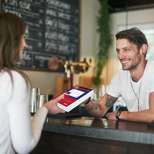 9 Pad Invoice Book for Small Business – 2-Part Carbonless Receipt & Work Order,