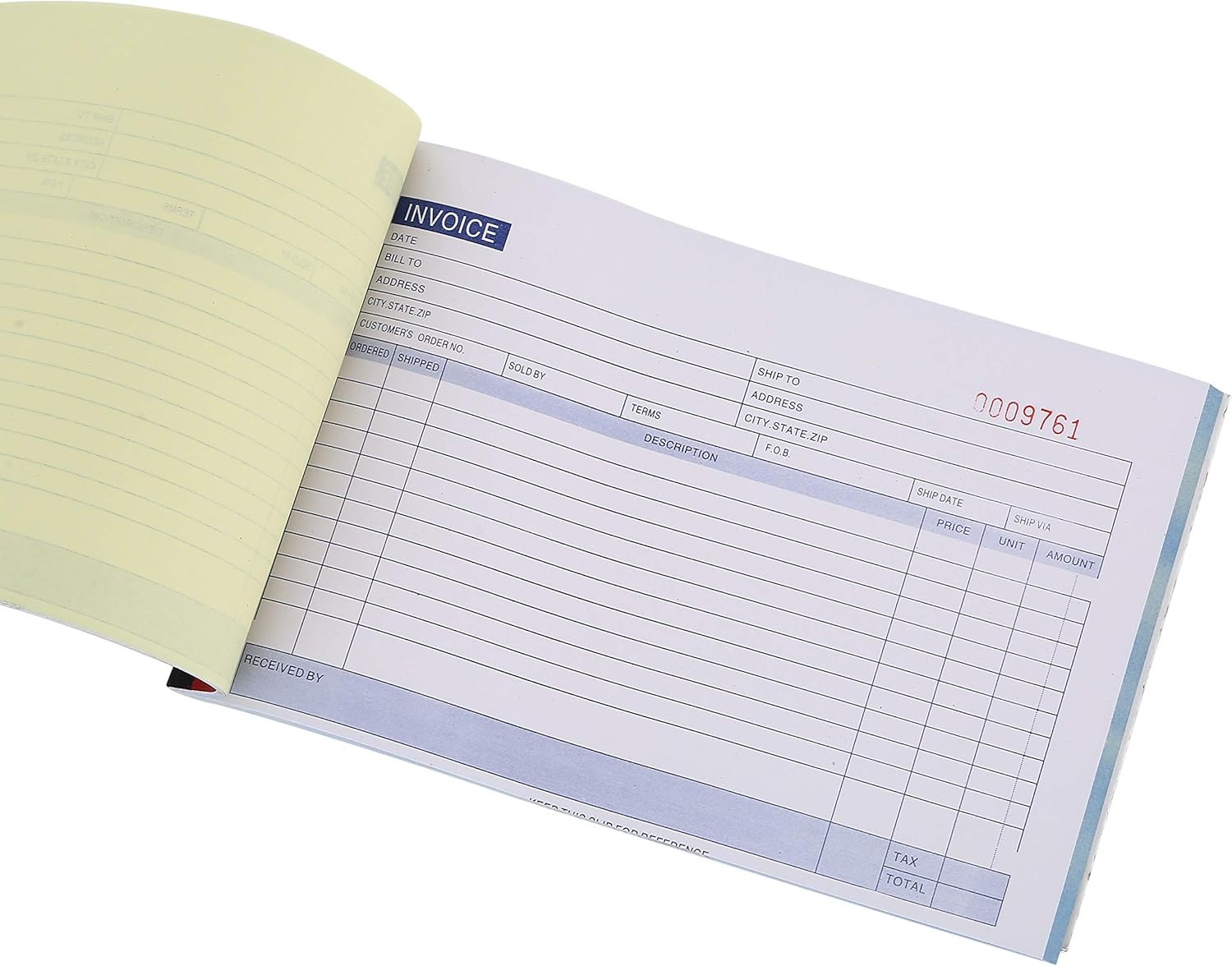 5 Pack Receipt Large Sales Order Book Invoice Duplicate Copy 50 Sets 5.5″ X 8″5
