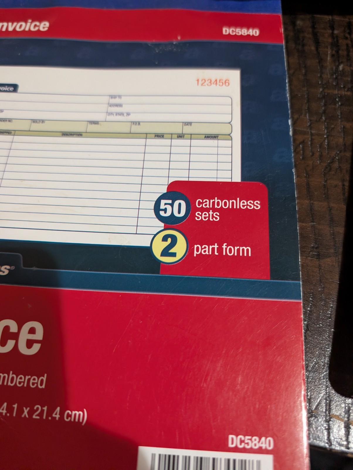 Adams Invoice Sets, 2-Part Carbonless, 8-1/2″ x 11-7/16″, 50 White/Canary