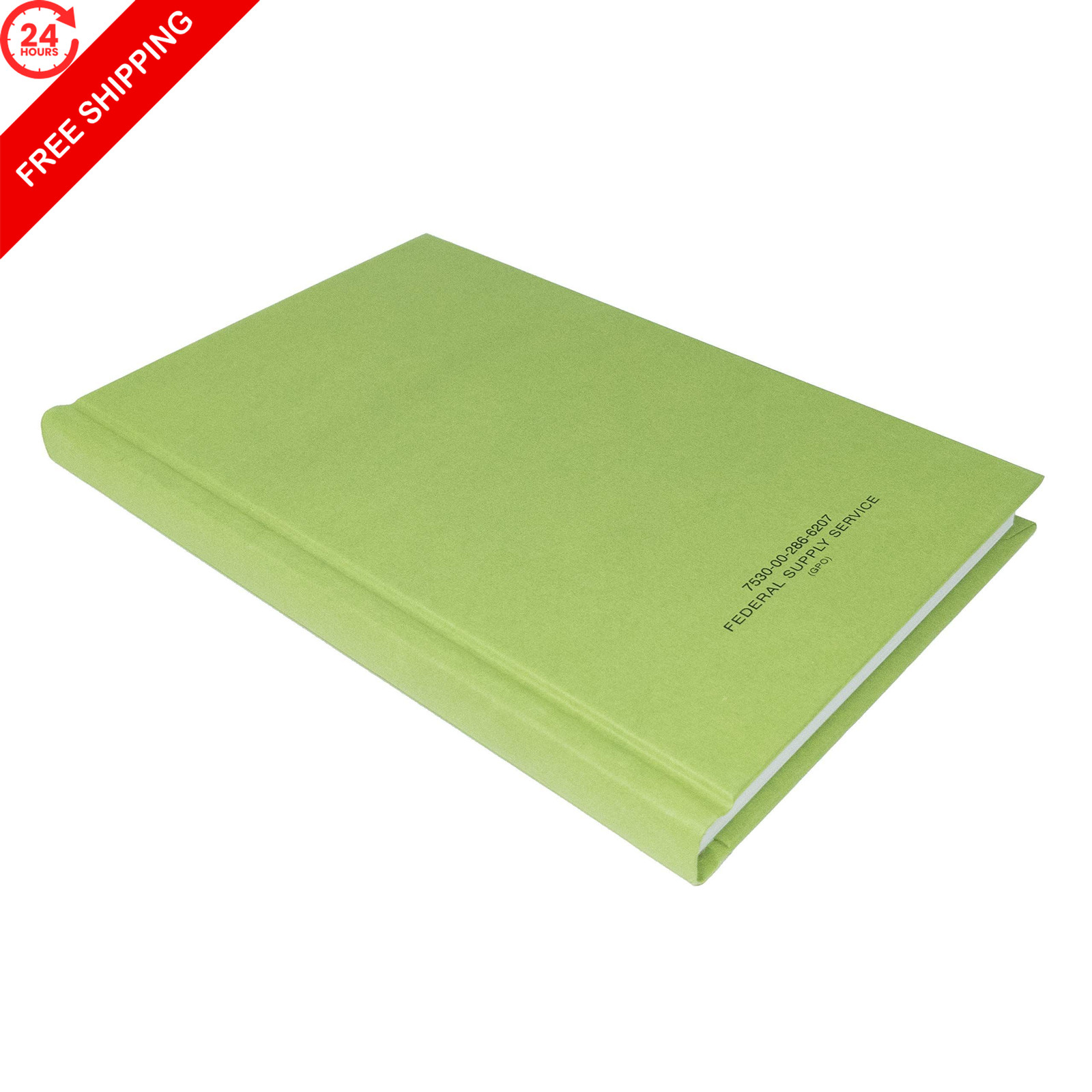 Tacticai Green Military Log Book, Record 5.2 x 8 Inch, 4-Column White