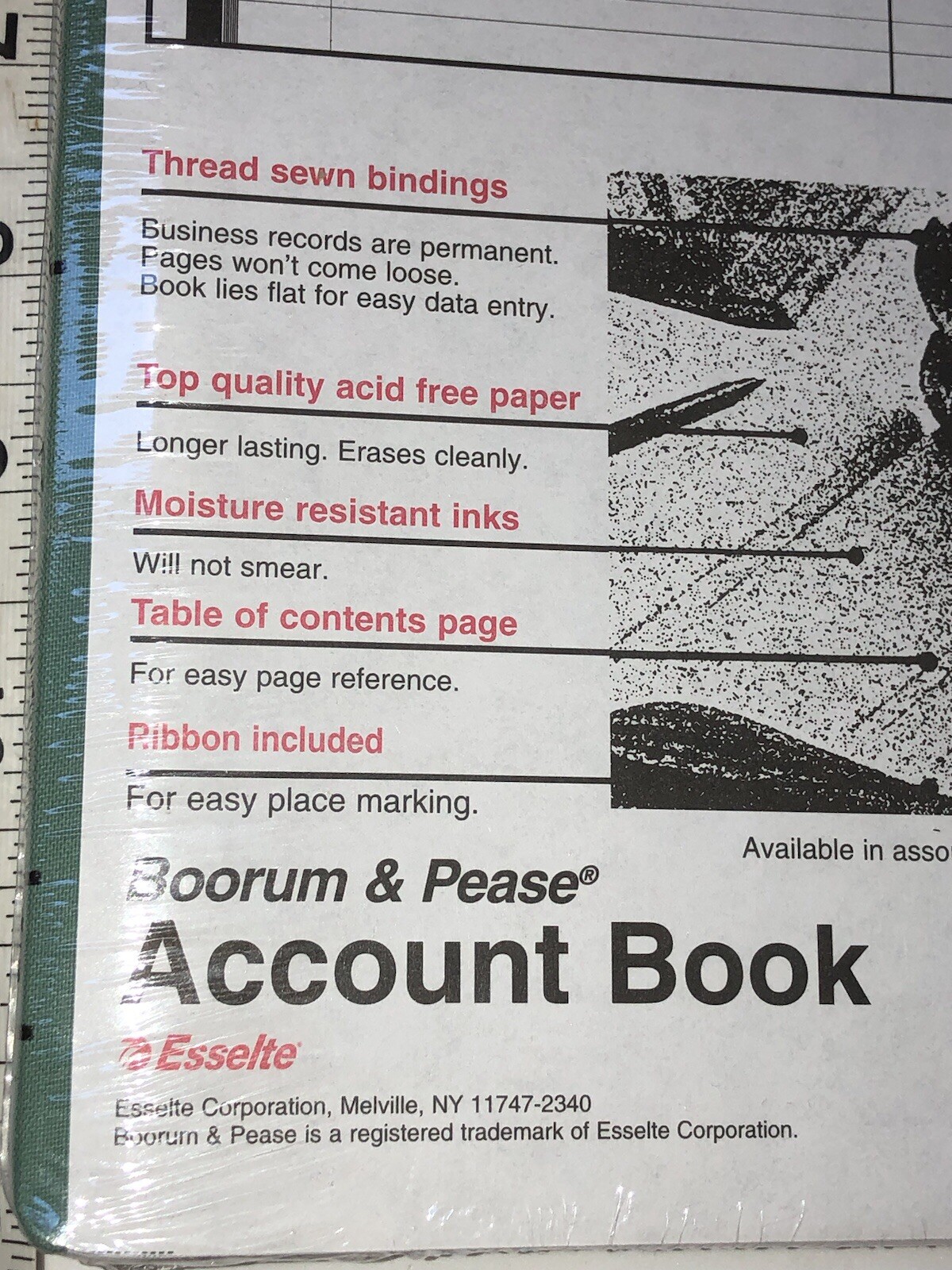Boorum & Pease Record/Account Book Journal Rule Blue 150 Pages 12 1/8 x 7 5/8