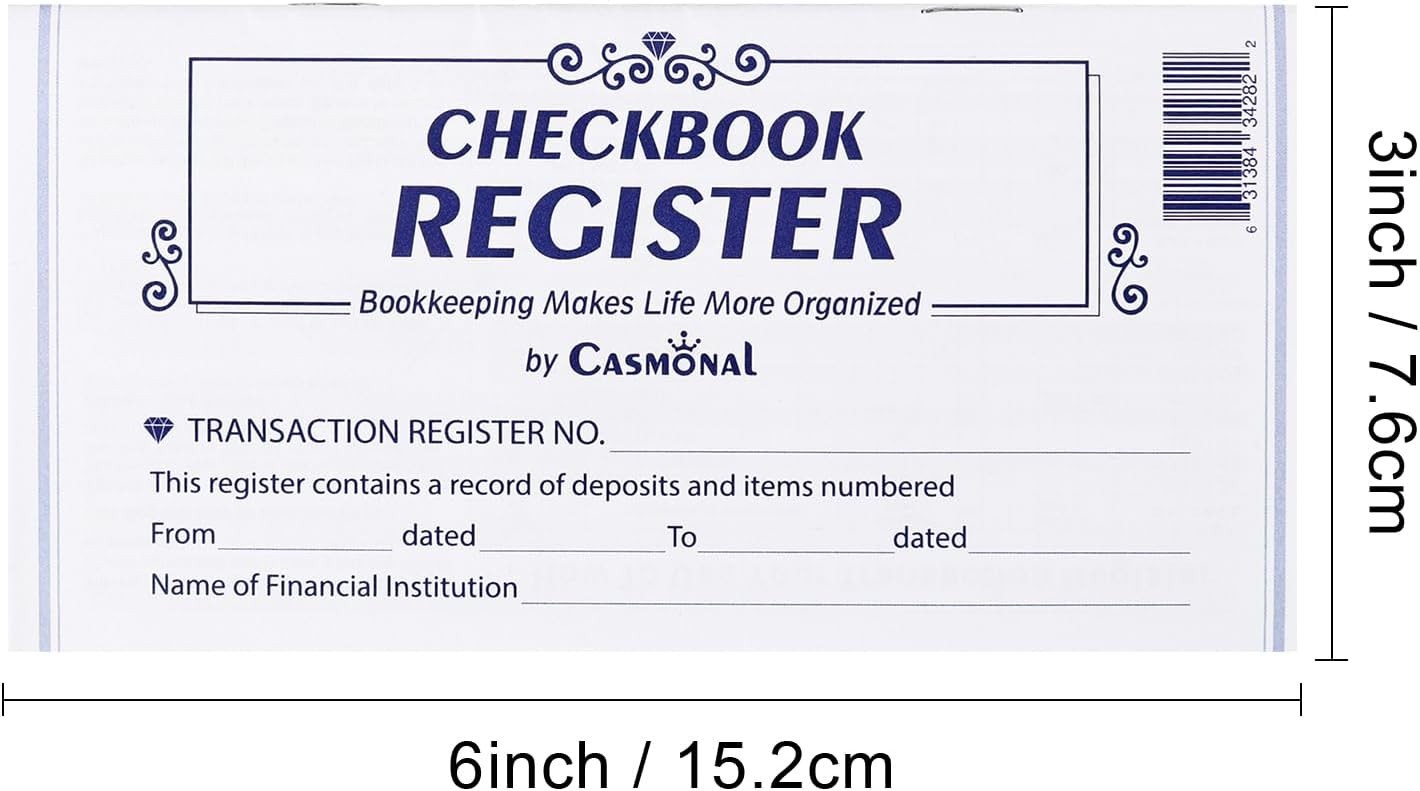 20 Pack Checkbook Registers – Compact Ledger for Effortless Financial Management