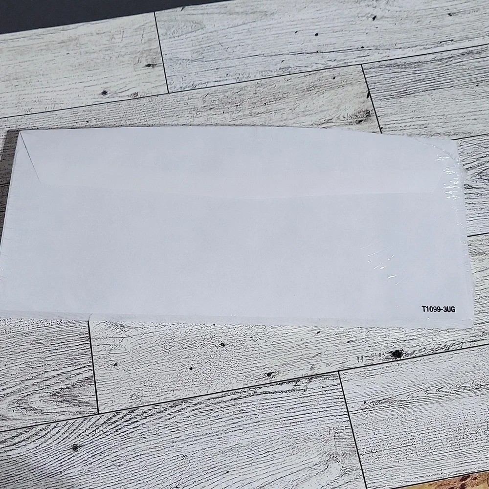 Envelopes for 1099 3-Up forms Gummed Double Sided IRS Complaint NEW 24 pack