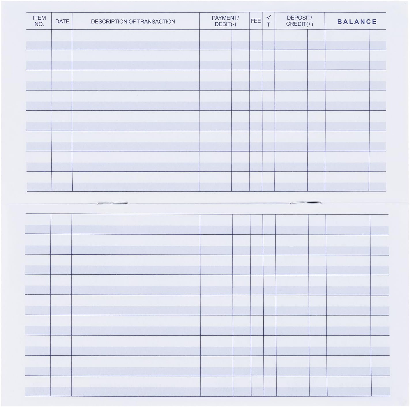 20 PCS Check Registers for Personal Checkbook, Easy to Read Checkbook Register