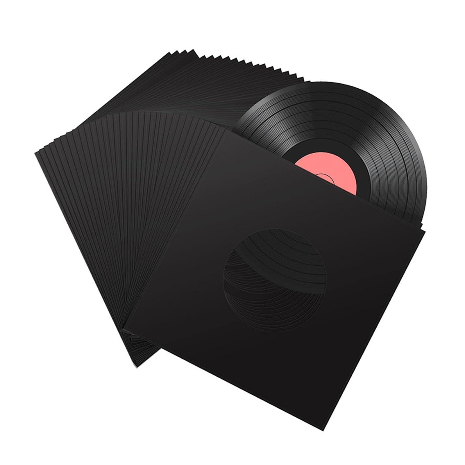 45 Record Sleeves, 20PCS 7inch Vinyl Inner Black 7 inch