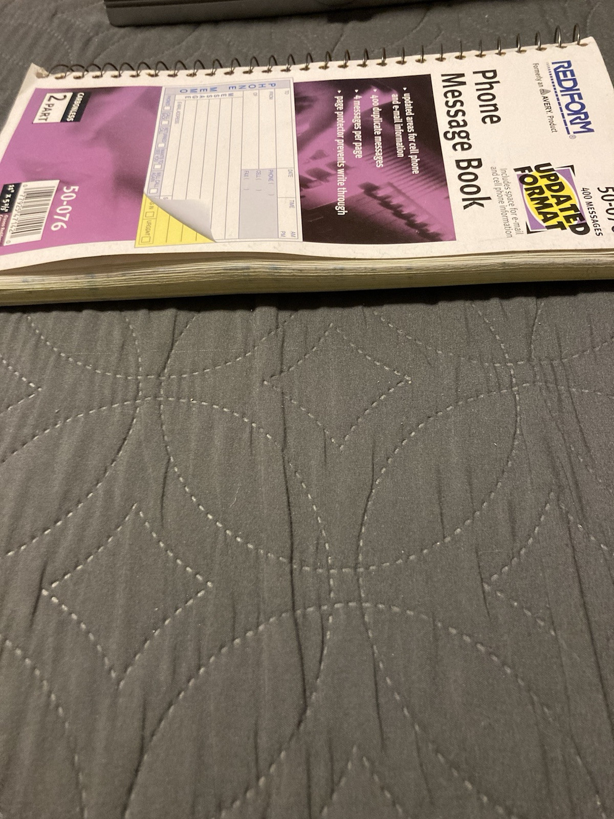 Rediform 50-076 Phone Message Book – approx. 400 Messages 11″ X 5-2/3″