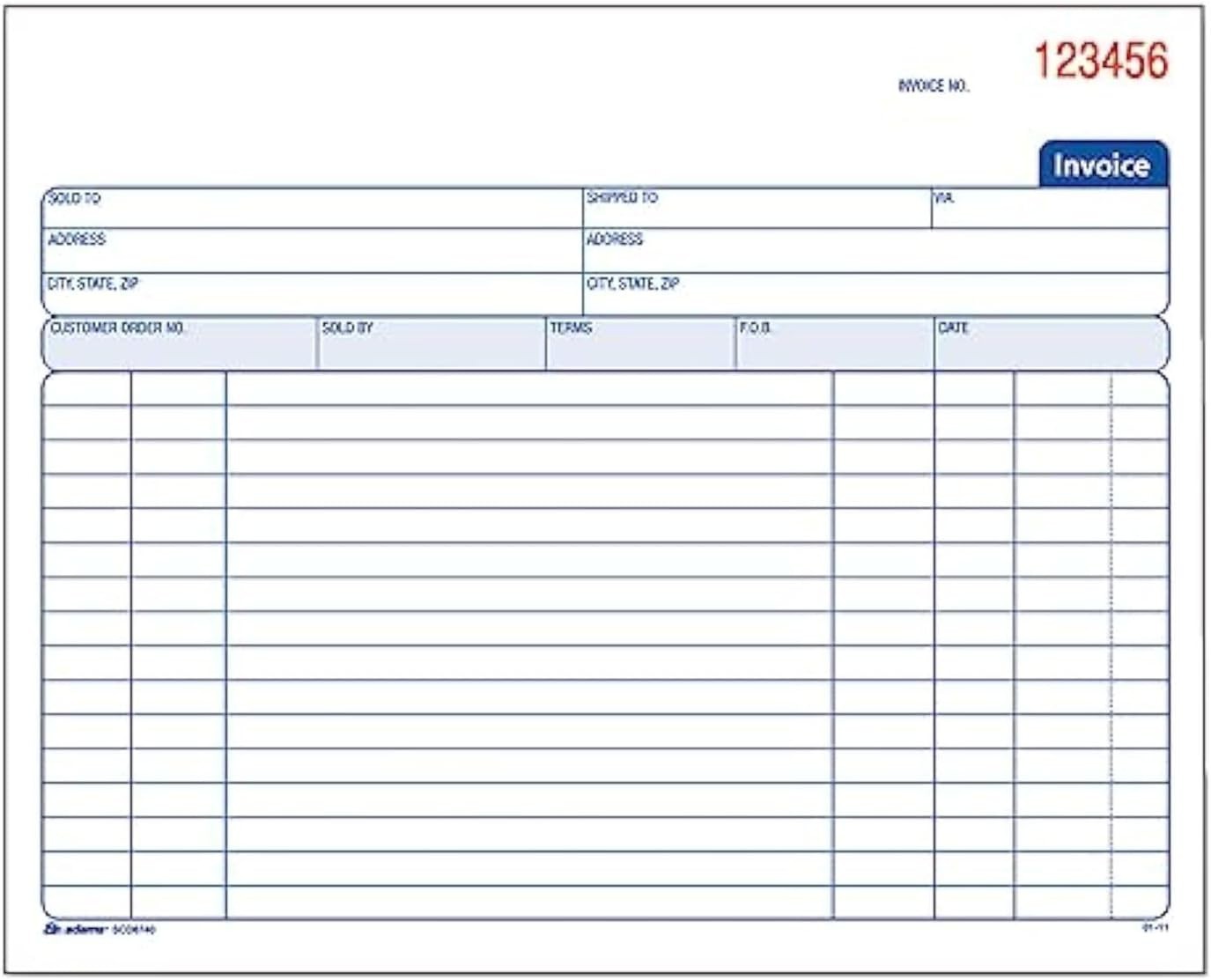 Spiral Invoice Book, 50 Carbonless Forms, 8.5 x 7.25 Inches – Professional Qu…