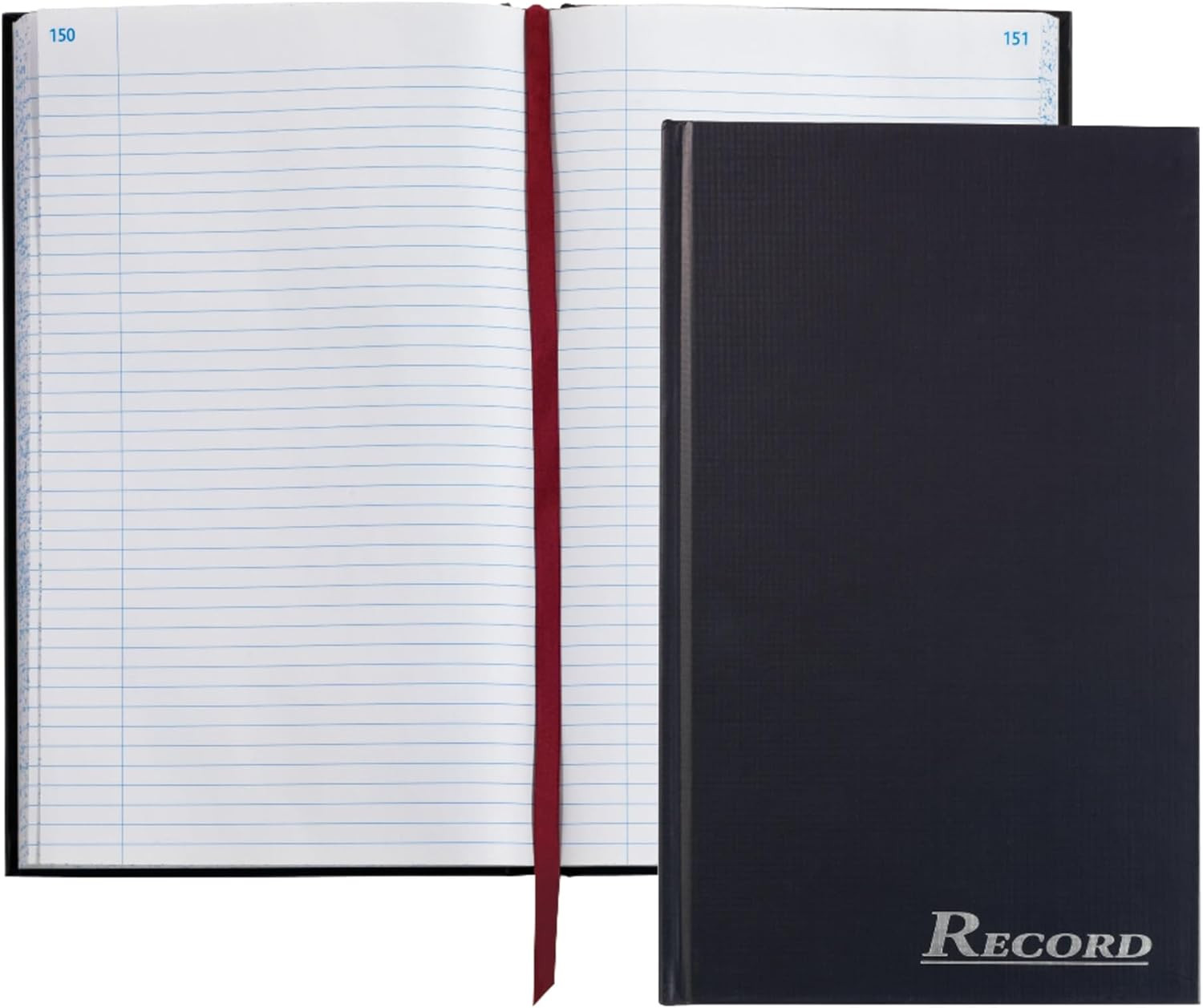 Record Ledger, Hard Bound Textured Cover, 7.5 X 12.25 Inches, 300 Acid Free Page
