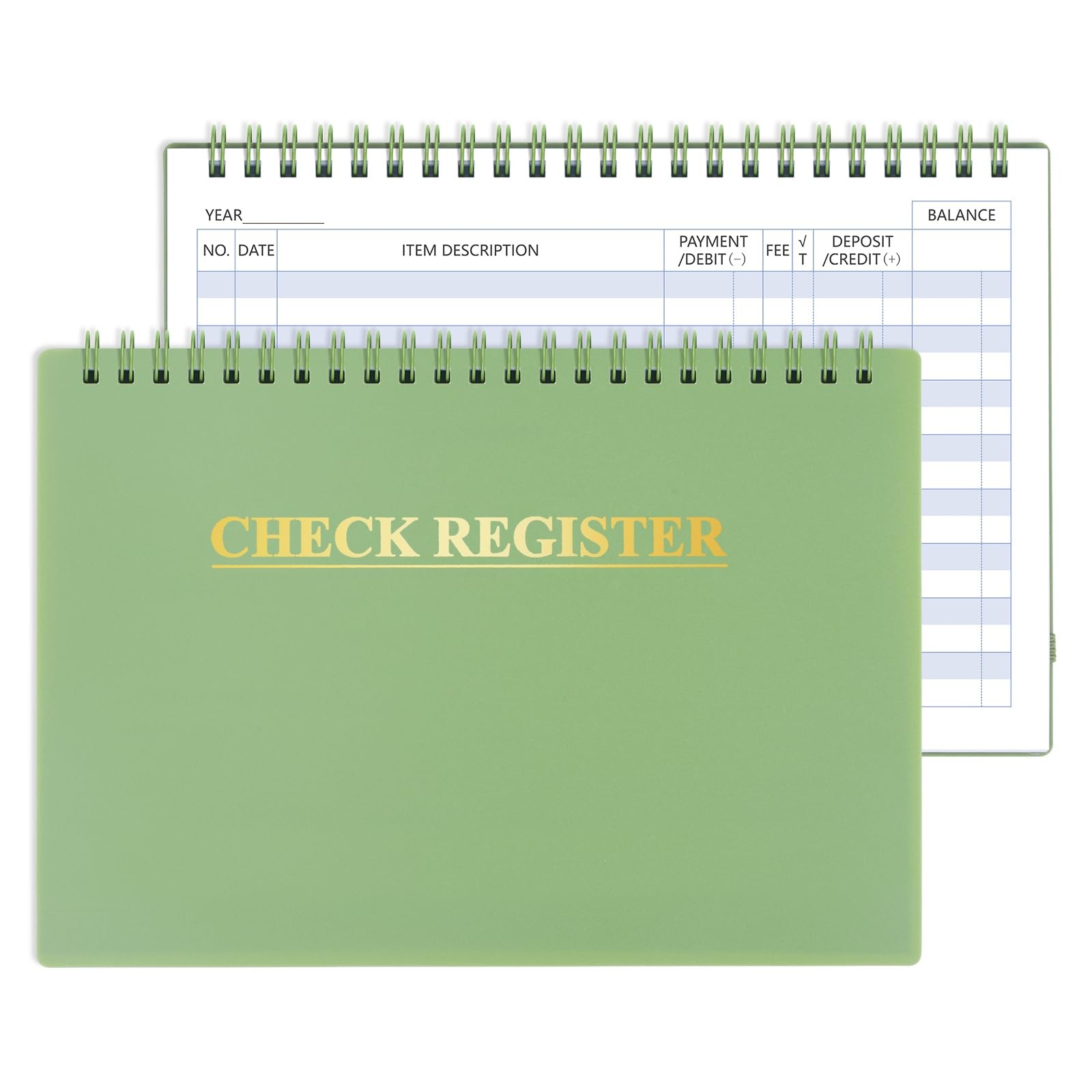 Checkbook Register for Personal Checkbook, Financial Ledger Personal Bank Checks