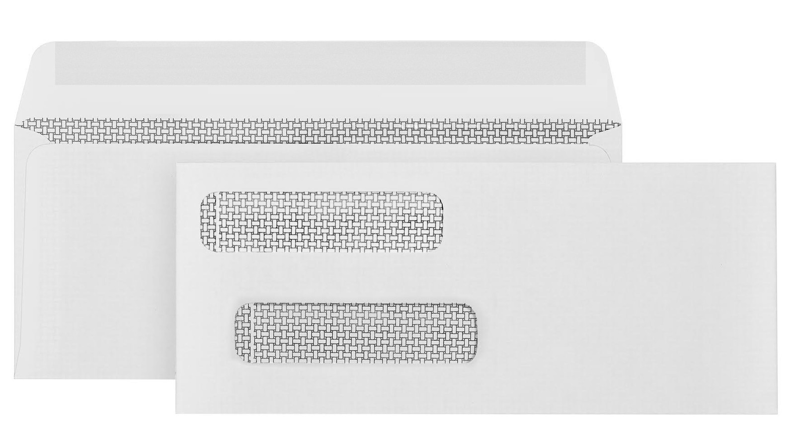 500#8 Gummed Double Window Security Check Envelopes – Number 8, White
